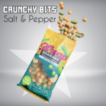 foto van crunchy bits in zout en peper smaak