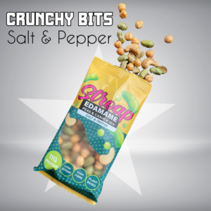 foto van crunchy bits in zout en peper smaak